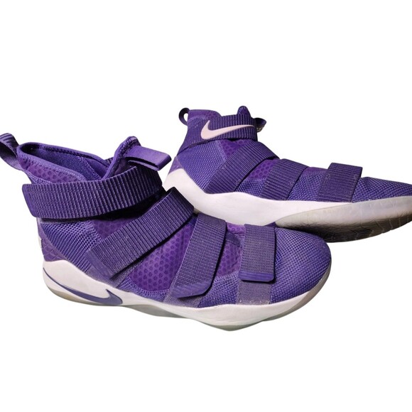Nike LeBron Soldier XI Purple Size 15 Sneakers - Picture 1 of 7